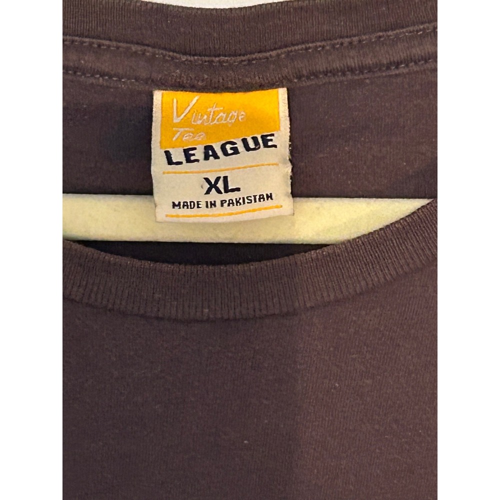 Vintage League Auburn Tigers Graphic Tee Brown Cotton T-Shirt XL - Picture 2 of 4